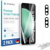 smartect TPU Pellicola Protettiva 2 + 2 Pezzi per Samsung Galaxy S23 FE | Schermo + Fotocamera, Protezione Anti Graffio, Senza Bolle, Ultra Trasparente, Compatible Impronte Digitali, Compatible Cover