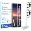 smartect TPU Pellicola Protettiva 2 + 2 Pezzi per Samsung Galaxy S23 Ultra | Schermo + Fotocamera, Protezione Anti Graffio, Senza Bolle, Ultra Trasparente, Compatible Impronte Digitali, Compatible Cover