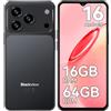 Blackview WAVE 7C Smartphone Android 16, 16GB+64GB/2TB Telefono Cellulare | 32MP Cellulare in Offerta, 6.56" Schermo, 5000mAh Cellulari, 4G Dual SIM Telefoni, Face ID, 3 Slot Carte, 3.5mm, IP54, Type-C