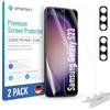 smartect TPU Pellicola Protettiva 2 + 2 Pezzi per Samsung Galaxy S23 | Schermo + Fotocamera, Protezione Anti Graffio, Senza Bolle, Ultra Trasparente, Compatible Impronte Digitali, Compatible Cover