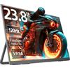 UPERFECT 24" 120Hz QLED Monitor Portatile, FHD 1080P 125% sRGB 2000:1 | 400 Nit 0.1ms, Supporto Regolabile 180°, USB C HDMI per PC Laptop Console di Gioco, Compatibile con VESA, Corpo in Metallo