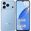 Blackview WAVE 7C Smartphone Offerta Android 16, 16GB+64GB/2TB Cellulare | 32MP Cellulare in Offerta, 6.56" Schermo, 5000mAh Cellulari, 4G Dual SIM Telefoni, Face ID, 3 Slot Carte, 3.5mm, IP54, Type-C