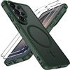 iVoler Cover Magnetica per Samsung Galaxy S26 Ultra 5G con 2 Pezzi Pellicola Vetro Temperato, [Antiurto di Grado Militare] Custodia Traslucida Opaca Sottile Anti-Impronte MagSafe Case, Verde