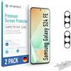 smartect TPU Pellicola Protettiva 2 + 2 Pezzi per Samsung Galaxy S24 FE | Schermo + Fotocamera, Protezione Anti Graffio, Senza Bolle, Ultra Trasparente, Compatible Impronte Digitali, Compatible Cover