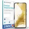 smartect Vetro Temperato 3 Pezzi per Samsung Galaxy S22 | Schermo Protettivo HD Anti Graffio, Pellicola Protettiva Senza Bolle, 0.3 mm Ultra Trasparente, Durezza 9H, Ultra Resistente