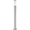 Monzana Faretto per Illuminazione Giardino 100 cm Sensore di Movimento Acciaio Inox E27 Luce da Esterno Argento