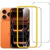 iVoler Pellicola Vetro Temperato per iPhone 17 Pro 6.3", Installazione Facile in 30 Secondi, Durezza 9H, Pellicola Protettiva Anti Graffio, HD Trasparente, Senza Bolle - 2 Pezzi