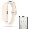 Homedics WakeBand Braccialetto Allarme Vibrante, Sveglia Silenziosa, Crema | 9 Modalità, Funzione Snooze, Controllo App, Vibrazione Delicata, Fascia in Tessuto Morbido