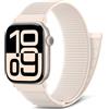 AMSKY Nylon Sport Loop Compatibile con Cinturino Apple Watch | Serie 12 11 10 9 8 7 6 5 4, SE Ultra 4 3 2 1, Morbido per iWatch Se 44 mm 46mm 40mm 42mm 41mm 45mm 49mm 38mm, Galassia