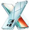 iVoler 4 in 1 Cover per Xiaomi Redmi Note 13 5G (Non per Redmi Note 13 4G) con 3 Pezzi Pellicola Vetro Temperato, Trasparente Antiurto Custodia, Sottile Morbida in Silicone TPU Protettiva Case