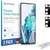 smartect TPU Pellicola Protettiva 2 + 2 Pezzi per Samsung Galaxy S20 FE | Schermo + Fotocamera, Protezione Anti Graffio, Senza Bolle, Ultra Trasparente, Compatible Impronte Digitali, Compatible Cover