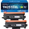 MYCARTRIDGE TN2510XL TN2510 Toner Compatibile per Brother HL-L2400DWE Toner | Compatibile per Brother DCP-L2620DW MFC-L2800DW MFC-L2835DW MFC-L2827DW HL-L2445DW DCP-L2660DW DCP-L2665DW (2xNero)