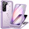 Focusor Cover Samsung Galaxy S23 Impermeabile, IP68 Waterproof e 360 Gradi Protezione Custodia Subacquea Antiurto Rugged Full Body Copertura con Protezione dello Schermo per S23 6.1", Viola