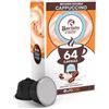 Baciato Caffè 64 Capsule Gusto Cappuccino Compatibile con Nescafè Dolce Gusto | Baciato Caffè Cialde a Base di Caffè e Latte