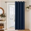 PONY DANCE Tenda Oscurante Termica Isolante da Interno per Salotto | per Camera da Letto, Blackout, Porta, Antifreddo, con Anelli, Finestre, Privacy, 1 Pezzo L 132 x A 210 CM, Blu Scuro