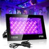 VAYALT 150W Luce Nera UV, IP66 Impermeabile Luce UV, 395-405nm Potente Faro UV, Faretto UV LED per Festa Glow, Bar, Acquario, Natale, Decorazione di Halloween, Pittura, Effetti Fluorescenti