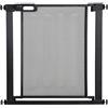 PawHut Cancelletto per Cani Regolabile 75-82x76 cm in Acciaio, Nero | Cancello di Sicurezza, Chiusura Automatica, in Acciaio e ABS, Per Cani e Gatti
