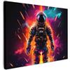 MuchoWow© Quadri Camera Da Letto Stampe Da Parete Quadro Su Tela Moderni | 80x60 cm - Decorazioni Murali Soggiorno Foto Quadretti Ingresso Casa Muro Astronauta - Neon - Videogioco - Spazio