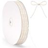G2PLUS 100m Spago Beige,2mm Corda in Cotone Macramè,Cordoncino Natalizio | Cordoncino Natalizio,Filo per Cucina,Arrosti,Fai da Te Confezioni Regalo e Decorazioni Creative