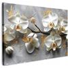 MuchoWow© Quadro Moderno Soggiorno Decorazioni Da Parete Quadri Su Tela Da | 120x80 cm - Salotto Grandi Foto Con Cornice Stampe Su Tela Camera Da Letto CasaFiori - Orchidea - Astratto - Moderno