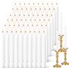 KEARLGMBH Lot of 100 Candele Affusolate,Candele Bianche Lunghe,Candele Decorative | Piccola Dimensione (1,1 cm x 10 cm) ,Candele non profumate - ideali per Chiesa, Matrimonio, Cene e Cerimonie Religiose