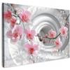 MuchoWow© Quadro Camera Da Letto Quadri Soggiorno Decorazione Parete Quadri | 120x80 cm - Moderni Su Tela Stampe Foto Con CorniceFiori - Tunnel - Astratto - Effetto 3D