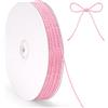 G2PLUS 100m Spago Rosa,2mm Corda in Cotone Macramè,Cordoncino Natalizio | Cordoncino Natalizio,Filo per Cucina,Arrosti,Fai da Te Confezioni Regalo e Decorazioni Creative