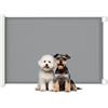 PawHut Cancellino per Cani Estensibile fino a 115 cm con Viti e Gancio | Cancelletto di Sicurezza Estensibile in Poliestere e Acciaio, 115x82.5 cm, Bianco e Grigio
