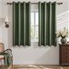 MRTREES Tende Lino Verde Oliva con Anelli Semitrasparenti 2 Pezzi 140x180cm | Tessuto Morbido con Effetto Lino, Tende Lunghe Moderne ed Eleganti per Interni, Camere da Letto, Soggiorno, Studio, Balcone