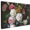 MuchoWow© Quadri Moderni Soggiorno Poster Da Parete Decorazioni Muro | 120x80 cm - Salotto Quadro Grande Foto Con Cornice Stampe Camera Da LettoFiori - Bouquet - Jan Davidsz. de Heem - Natura