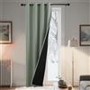 PONY DANCE Doppio Strato Tenda Termica Isolante Freddo e Caldo per Porta | 1 Pezzo L140 x A220 cm, Verde Salvia, 100% Oscuranti, per Camera da Letto, Pesante, Spesso, Antifreddo, Blackout Curtain