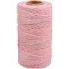 G2PLUS 100m Spago Rosa,2mm Cordoncino in Cotone,Cordoncino Natalizio | Spago in Cotone per Regalo Decorazioni,Fai-da-Te,Baker Twine Artigianale,Imballaggio Regalo