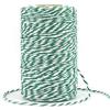 G2PLUS 100m Spago Natalizio,2mm Spago Verde e Bianco,Corda Natalizia | Cordoncino Cotone Baker's Twine Decorativo per Cucina,Cottura,Natale,Confezionamento Regalo,Artigianato e DIY