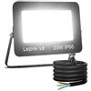 Lepro Faretto LED da Esterno 20W, Proiettore 1700LM Bianca Naturale 5000K | Super Luminosa Faro LED Esterno Impermeabile IP65, Luci di Sicurezza per Terrazza, Giardino, Corridoio, Garage