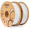 ELEGOO PLA Filamento Stampante 3D 1.75mm Bianco 2KG | Precisione Dimensionale +/- 0.02mm, per La Maggior Parte delle Stampanti 3D