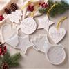 CUULANIX Stampi In Silicone Per Fusione, 4 PCS, Albero E Cuore Natalizio | Silicone Resistente, Per Gesso, Decorazioni Natalizie, Forme Albero, Forme Cuore, Uso Artigianale, Facile Sformare
