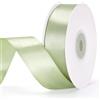 G2PLUS Nastro Raso Verde Salvia,25mmx22m Nastro Regalo Doppia Faccia | Nastro Decorativo per Confezioni Regalo,Matrimoni,Natale,Feste,Bouquet,Fiocchi,Cucito e Fai da Te