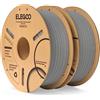 ELEGOO PLA Filamento Stampante 3D 1.75mm Grigio 2KG | Precisione Dimensionale +/- 0.02mm, per La Maggior Parte delle Stampanti 3D