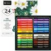 Artecho - Set di 24 Pastelli ad Olio per Pittura Artistica, Disegno, Miscelazione, Ombreggiatura, Forniture d'arte per Principianti, Adulto, Ottimo Regalo di Natale.