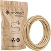 smartect Cavo Elettrico Tessile (3 x 0.75mm²) Marrone Chiaro, 3 Metri | Filo Elettrico Tripolare, Vintage, Cavo Elettrico Rivestito in Tessuto per Fai da Te