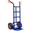 GARDEBRUK Carrello Portapacchi Pieghevole 200kg | Carrello a Mano, Carrellino Portatutto, Carrello Saliscale, Porta Sacchi, Acciaio, Ruote Pneumatiche, Carichi Pesanti