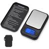 Diyife Ultra Mini Bilancia Tascabile, 0.01g/200g, 4.2 * 7.6CM, Display LCD | 8 Unità,Tara,Spegnimento Automatico, Dotato di Scatola Portaoggetti, per Alimenti, Gioielli, Farmaci, Nero