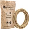 smartect Cavo Elettrico Tessile Tripolare (3 x 0.75mm²) Juta, 3 Metri | Filo Elettrico Vintage, Cavo Elettrico Rivestito in Tessuto per Fai da Te