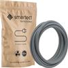 smartect Cavo Elettrico Tessile (3 x 0.75mm²) Grigio Oscuro, 50 Metri | Filo Elettrico Tripolare, Vintage, Cavo Elettrico Rivestito in Tessuto per Fai da Te