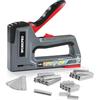 WORKPRO Cucitrice da parete multifunzione 6 in 1 con 4000 graffette, pinzatrice manuale per fissare il materiale, decorazione di mobili, montaggio di porte, finestre, armadio
