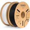 ELEGOO PLA+ Filamento Stampante 3D 1.75mm Bianco e Nero 2KG | PLA Plus per Stampante 3D, Precisione Dimensionale +/- 0.02mm, per La Maggior Parte delle Stampanti 3D