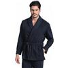 Enrico Coveri Giacca da Camera Uomo in Cotone Invernale Sciallata Linea Prestige - Giacca per Casa da Uomo Pesante in Caldo Tessuto Punto Milano con Collo Sciallato