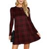 Re Tech UK Skater Dress Donna - Maniche Lunghe e Taglio Ampio - Lunghezza Media