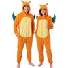 Get Trend Pokemon | One Piece Pigiama Intero Adulto in Pile, Jumpsuit Tuta Uomo e Donna con Cappuccio 3D, Onesie Costume Morbido e Caldo per Invernale, Idee Regalo Divertente per Adulti e Ragazzi