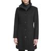 Calvin Klein Faux Wool Coat - Long Button Front Dress Coat With Stand Collar Cappotto da pisello Donna (Pacco da 1)